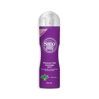 SICO PLAY PLEASURE MASSAGE 2 IN 1 ALOE VERA 100 ML. 