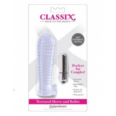 CLASSIX TEXTURED SLEEVE Y BULLET TRANSPARENTE
